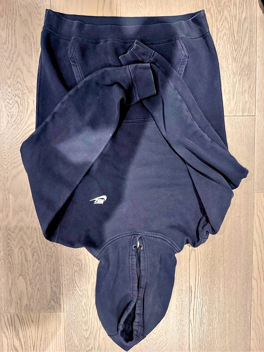 Vintage Nike Sportswear Club Fleece Pullover Hoodie Black